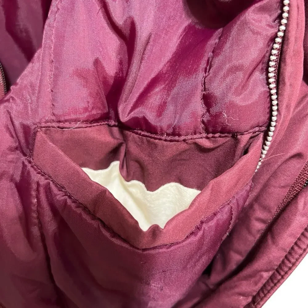 Members Only Jacket Mens Sz L Bomber Racer‎ Full Zip Pockets 80s Maroon Al Bundy